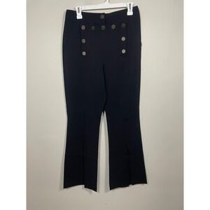 A.L.C Sailor Flare Trouser Pants in Black Size 8 Nautical Old Money Quiet Luxury